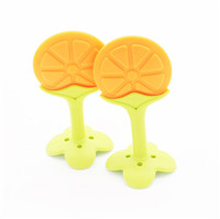 橘子牙膠,水果咬牙膠,硅膠磨牙棒定制！